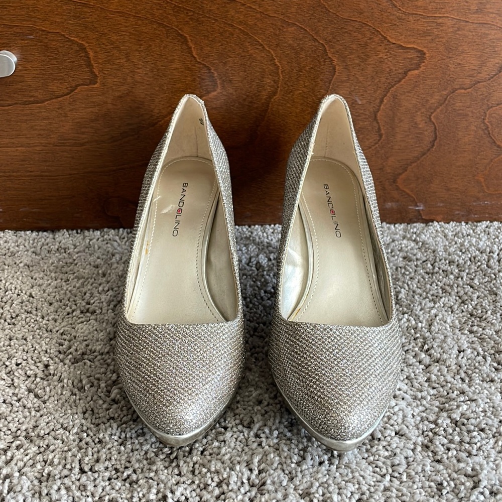 White gold heels